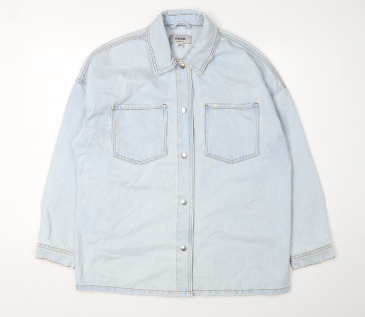 New Look Women's Blue Denim Jacket Size 10