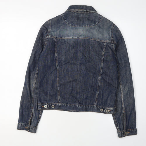 River Island Women's Blue Denim Jacket M Casual