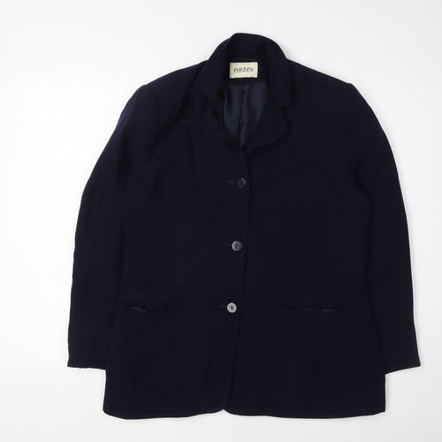 Eastex Women's Blue Blazer, Size 12, Regular Fit