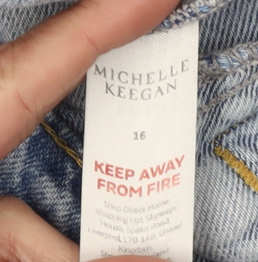 Michelle Keegan Women's Blue Denim Jacket Size 16