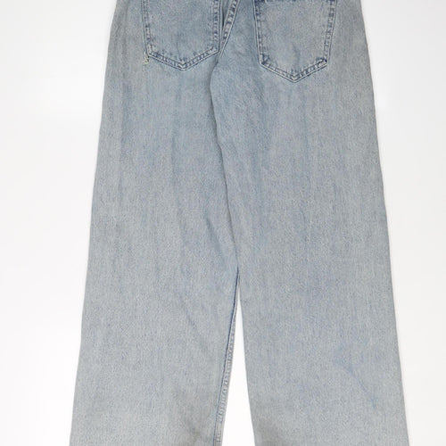 Motel Women's Blue Wide-Leg Jeans, Size S