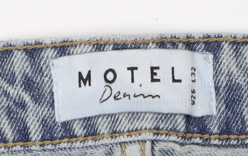 Motel Women's Blue Wide-Leg Jeans, Size S