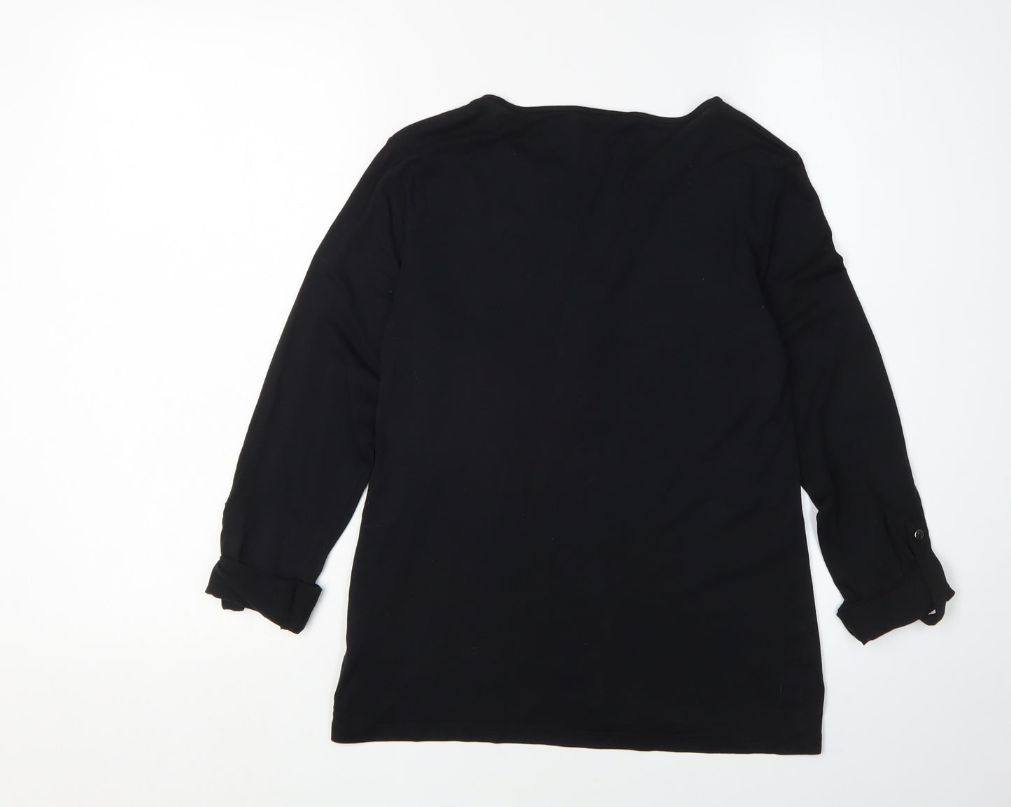 Massimo Dutti Women's Black XS Tunic with Long Sleeves