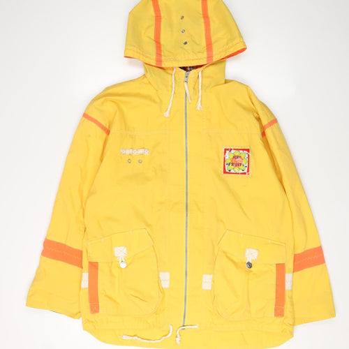 St Bernard Unisex Yellow Hooded Parka Jacket 2XS