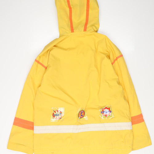 St Bernard Unisex Yellow Hooded Parka Jacket 2XS