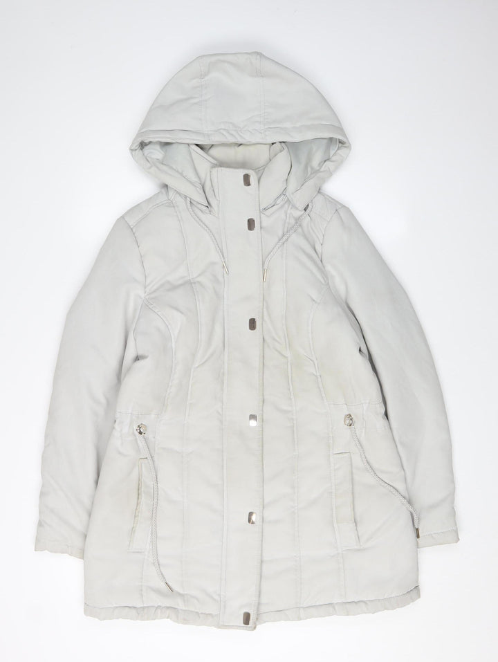 Bonmarché Women's Grey Parka Jacket Size 14