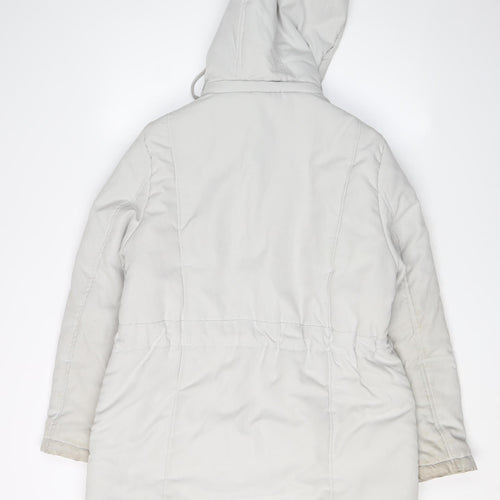Bonmarché Women's Grey Parka Jacket Size 14