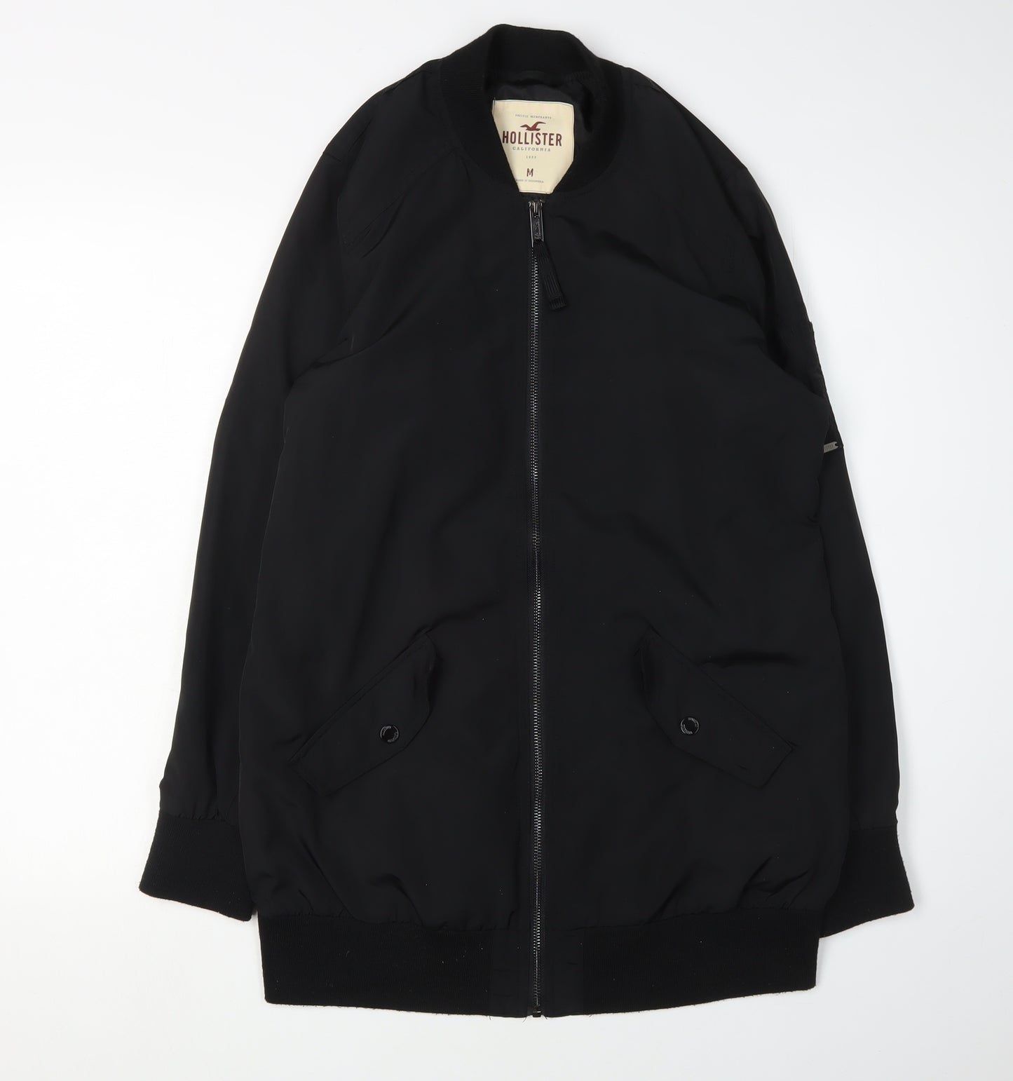Hollister Men's Black Bomber Jacket M - Casual Style