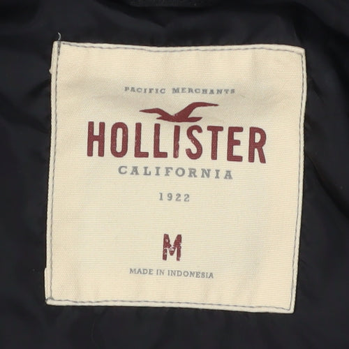 Hollister Men's Black Bomber Jacket M - Casual Style