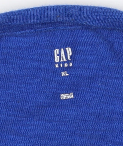 Gap Boys Blue Apollo 15 T-Shirt 12-13 Years Graphic Print