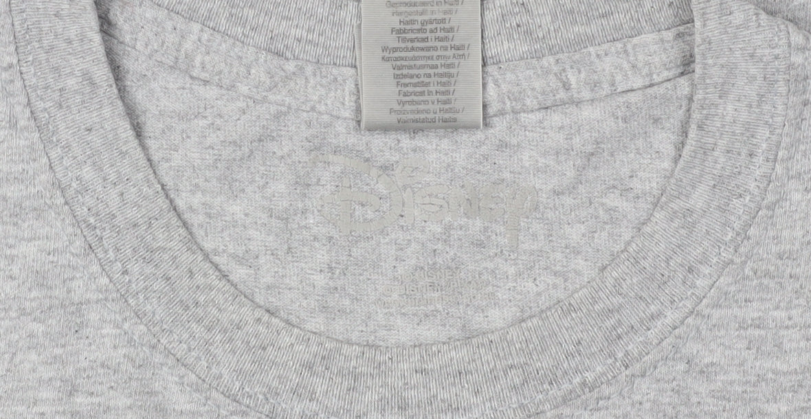 Disney Men Grey Medium Winnie the Pooh T-Shirt