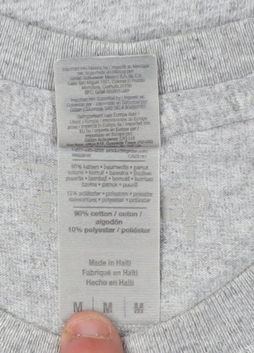 Disney Men Grey Medium Winnie the Pooh T-Shirt