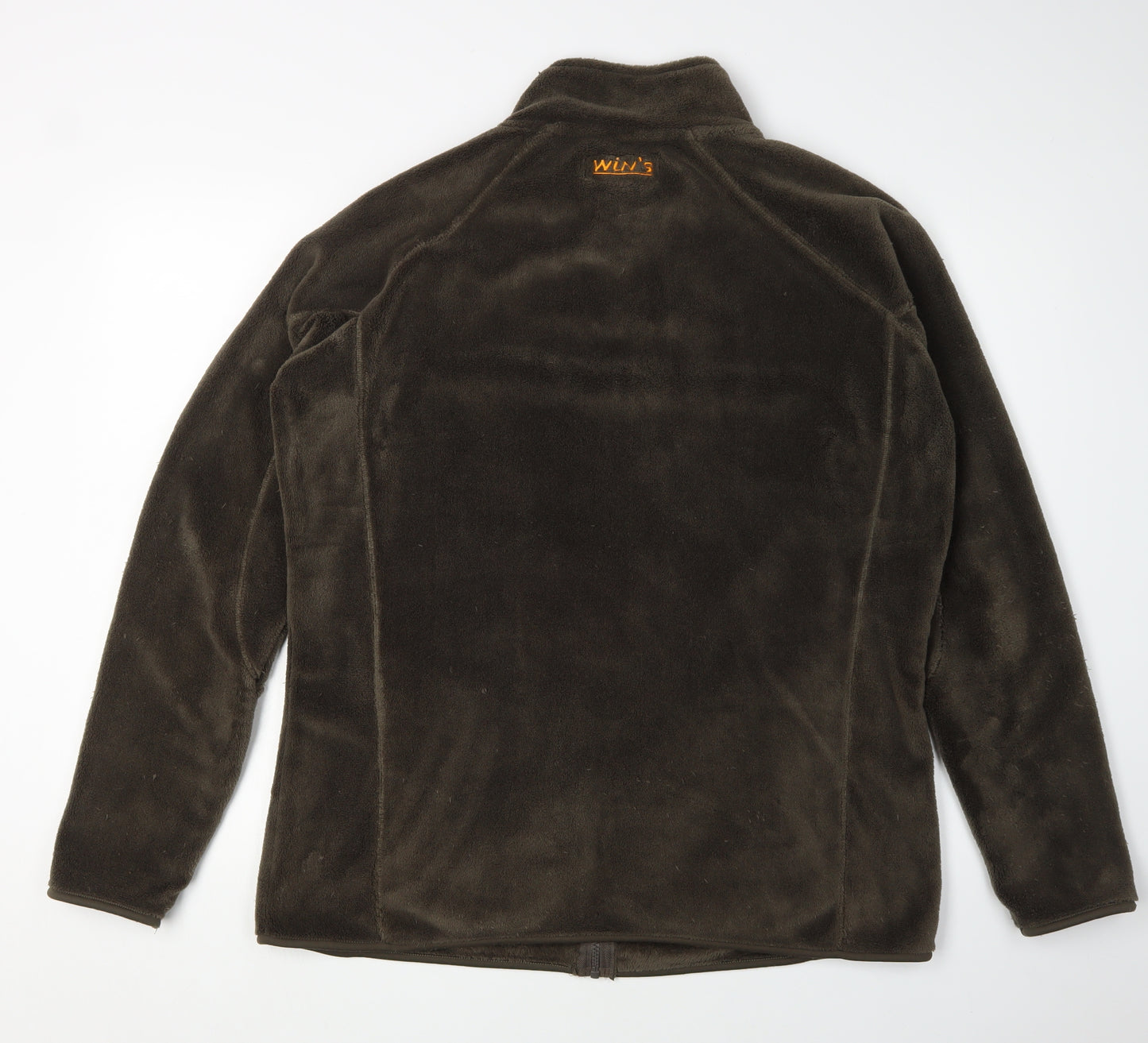 WIN'S Unisex Brown Fleece Jacket 2XL Outdoor Zip