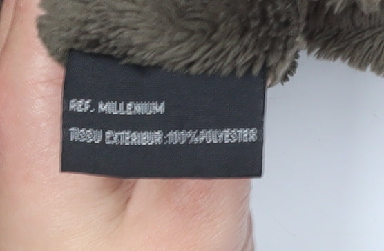 WIN'S Unisex Brown Fleece Jacket 2XL Outdoor Zip