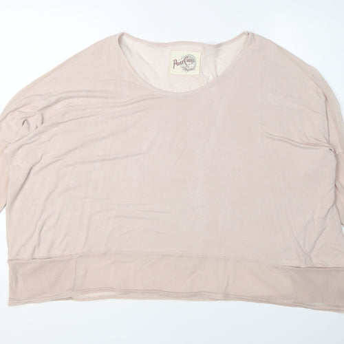 A Postcard From Brighton Women's Beige Relaxed Blouse Size 1