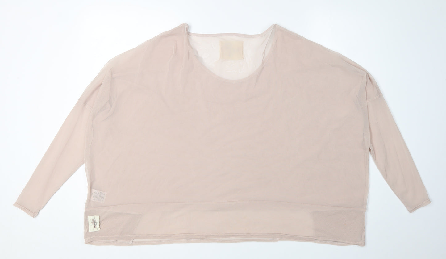 A Postcard From Brighton Women's Beige Relaxed Blouse Size 1