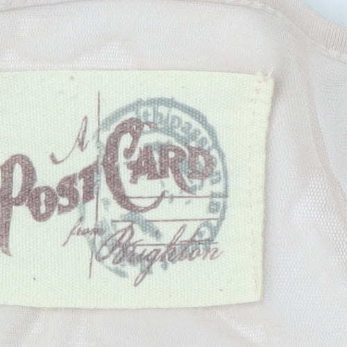 A Postcard From Brighton Women's Beige Relaxed Blouse Size 1