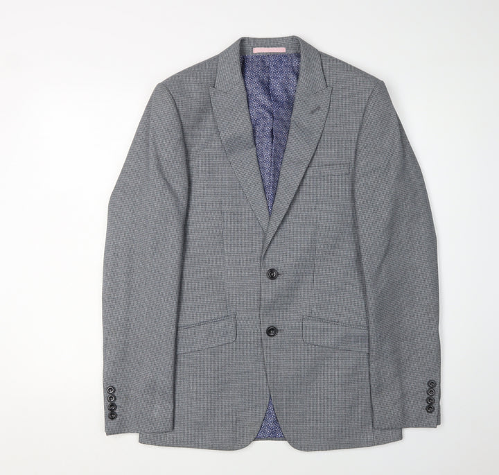 Burton Menswear London Men's Grey Slim Suit Jacket 36R