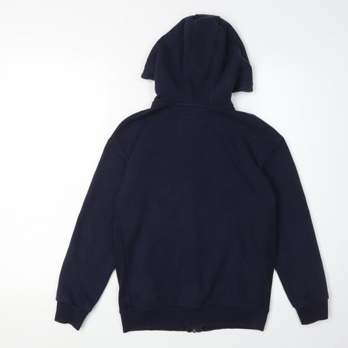 Marks and Spencer Boys Full Zip Blue Hoodie Size 146