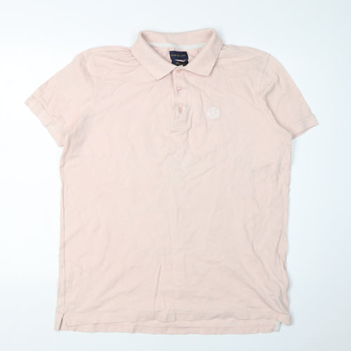 Henri Lloyd Men's Pink Regular Fit Polo Shirt L