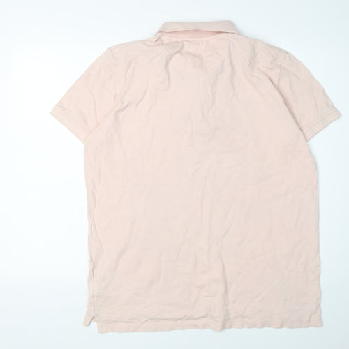 Henri Lloyd Men's Pink Regular Fit Polo Shirt L