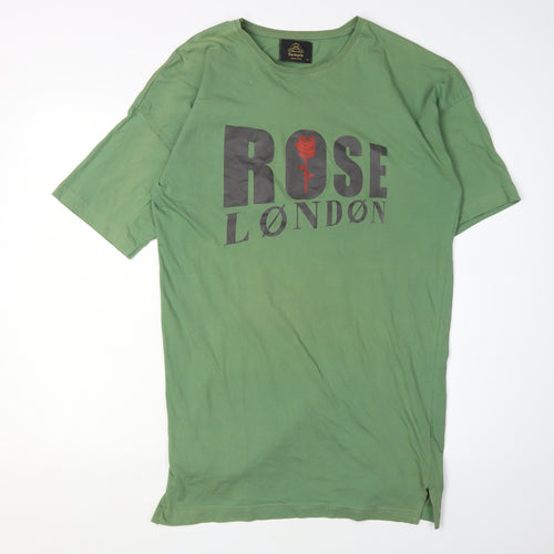 Sample Men's Green Rose Graphic T-Shirt M