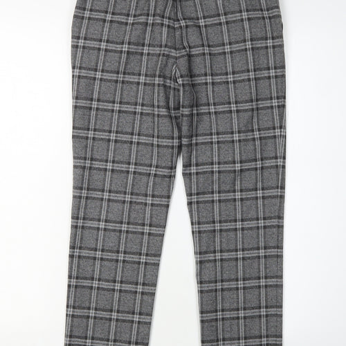 Next Boys Grey Plaid Chino Trousers, Size 12 Years, Excellent Condition