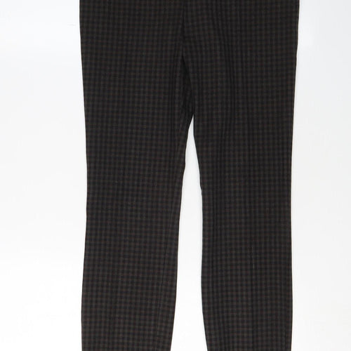 Zara Women's Multicoloured Check Dress Pants S