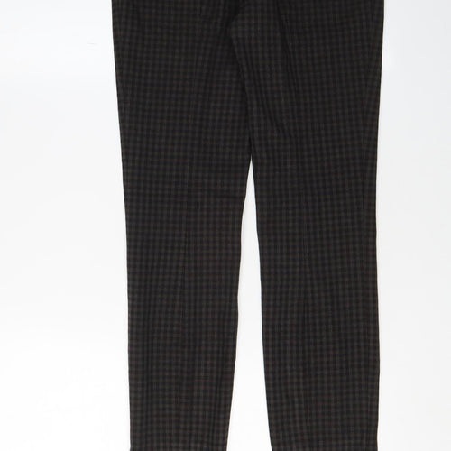 Zara Women's Multicoloured Check Dress Pants S