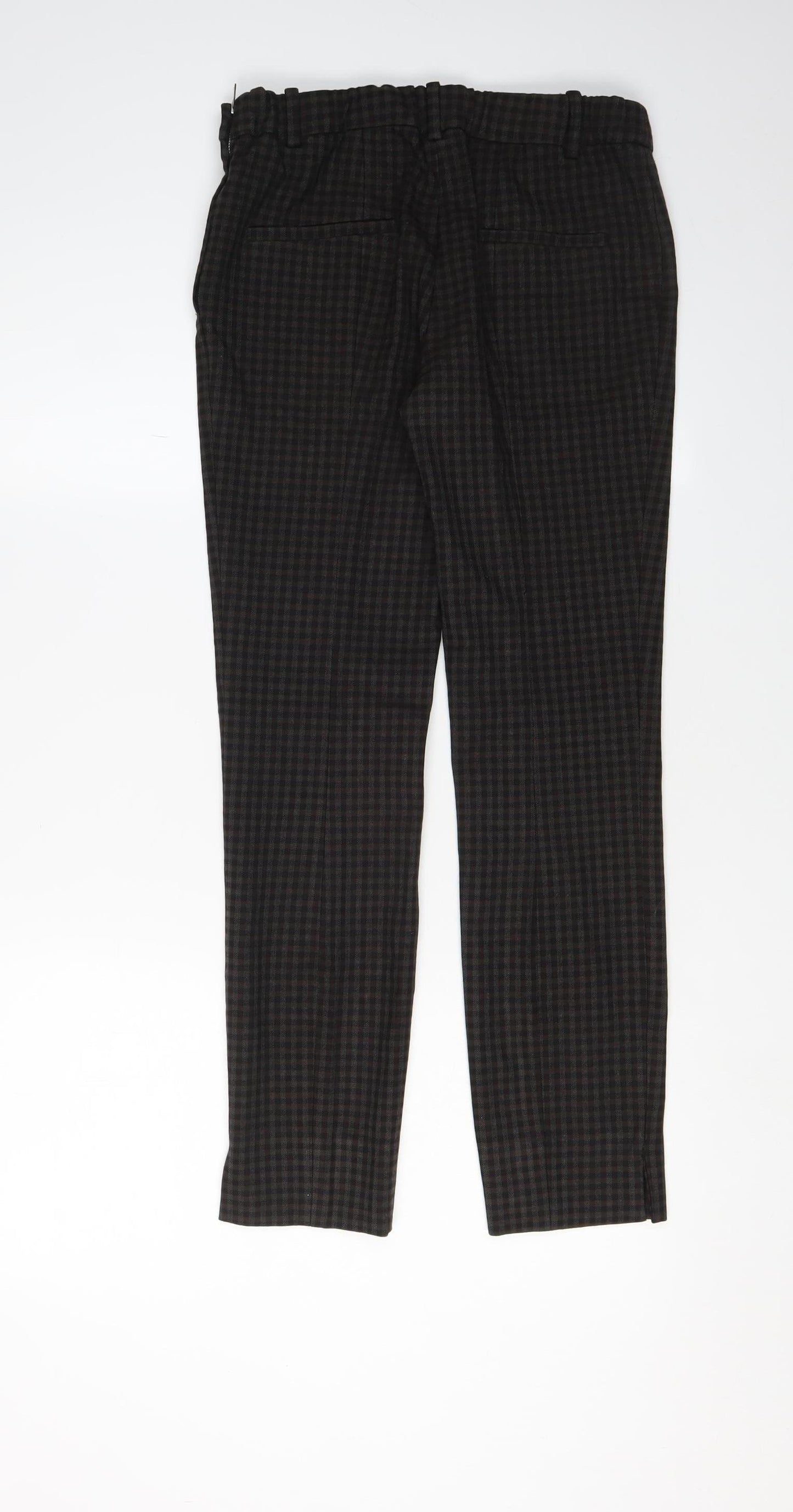 Zara Women's Multicoloured Check Dress Pants S