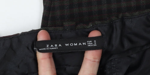 Zara Women's Multicoloured Check Dress Pants S