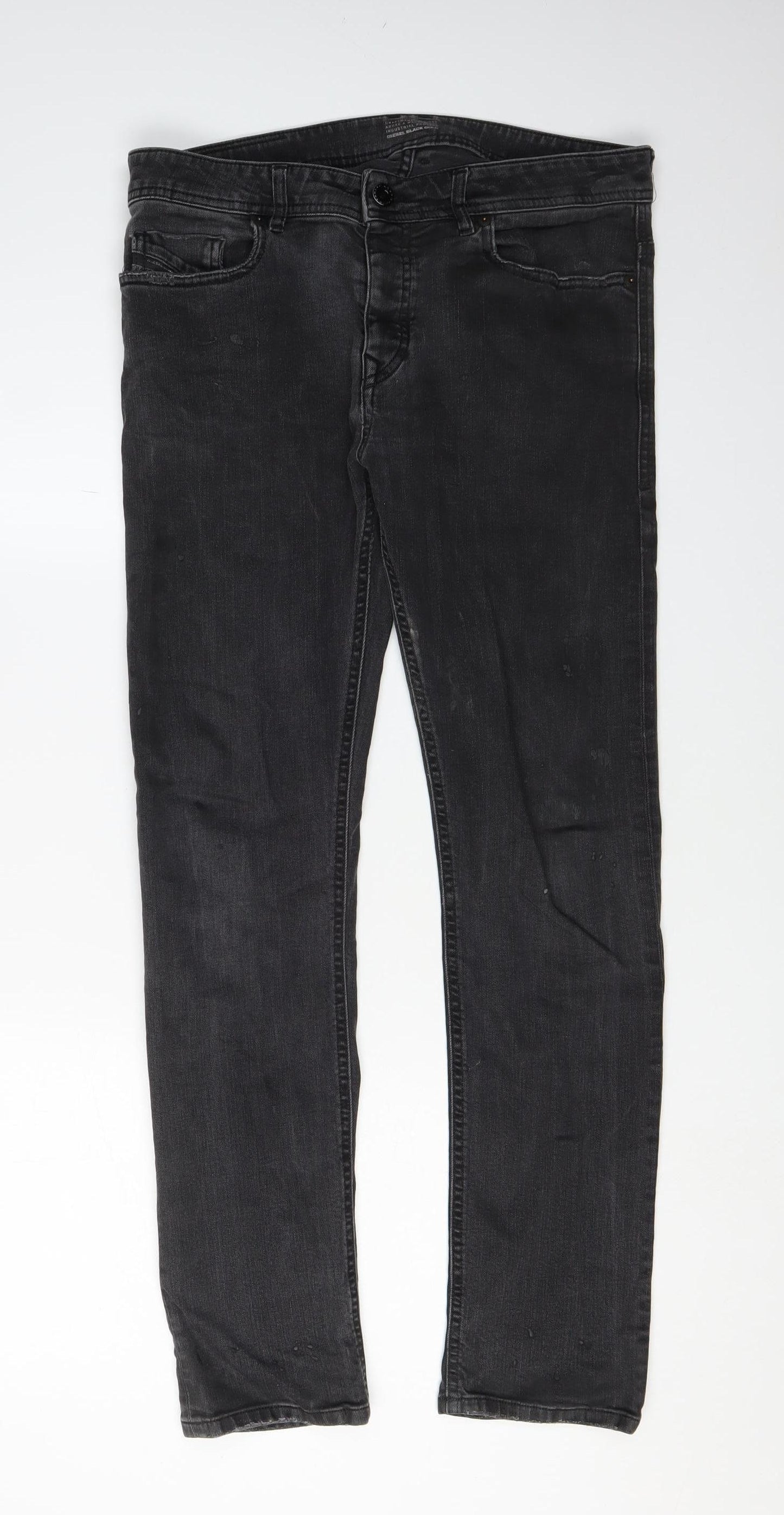 Diesel Black Gold Men's Black Skinny Jeans Size 30