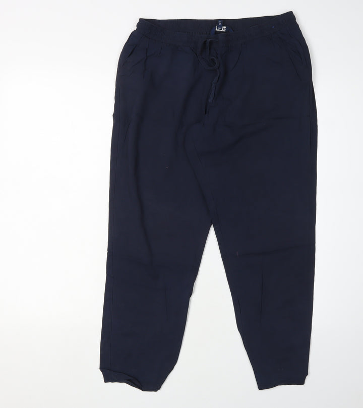 Debenhams Women's Blue Jogger Trousers Size 12