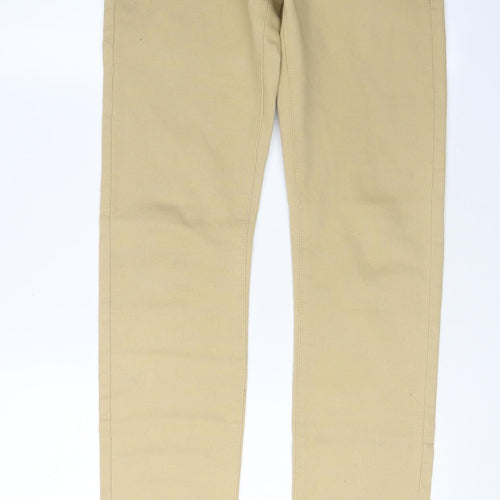 Hallinger Men's Beige Chino Trousers Size 30