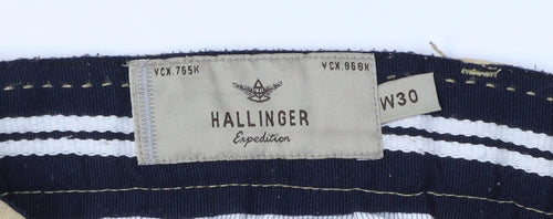 Hallinger Men's Beige Chino Trousers Size 30