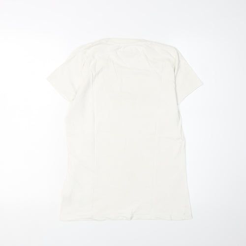 Tommy Jeans Men's White S Logo T-Shirt