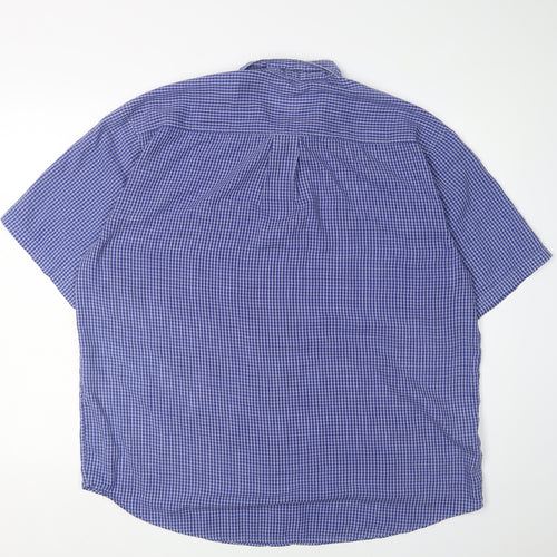Polo Men's Blue Check Short Sleeve Shirt XL
