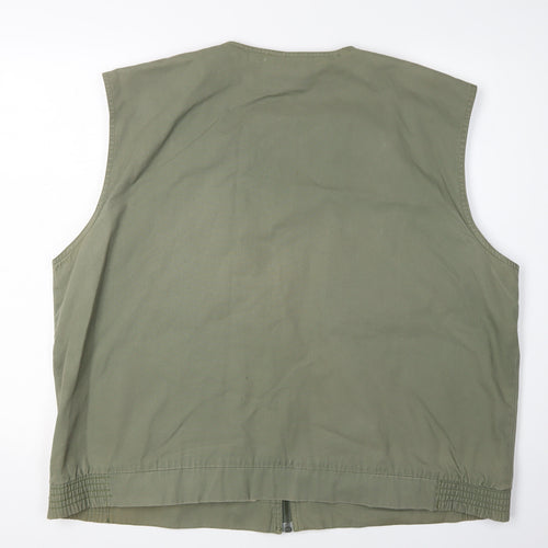 Daly International Men's Green XL Waistcoat Casual Outdoor