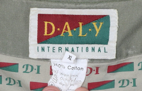 Daly International Men's Green XL Waistcoat Casual Outdoor