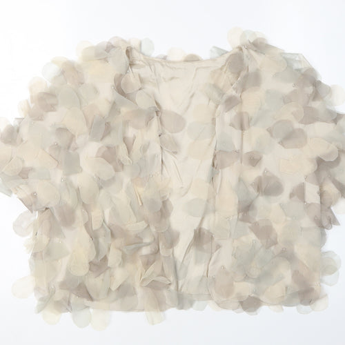 ASOS Women's Beige Shrug, Size 10, Lightweight