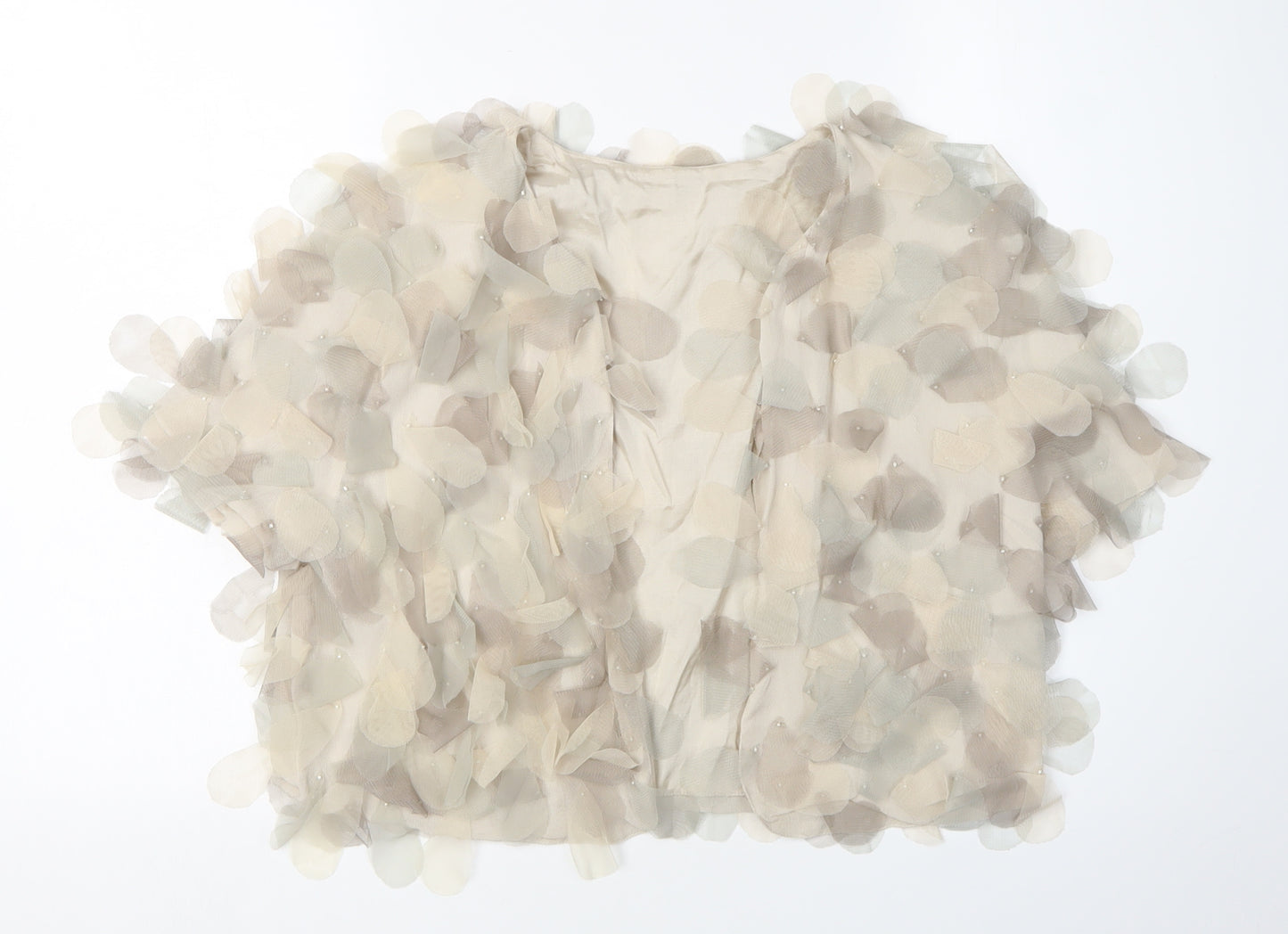 ASOS Women's Beige Shrug, Size 10, Lightweight