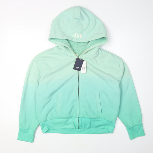 GAP Boys Green Full Zip Hoodie 2XL Eco-friendly