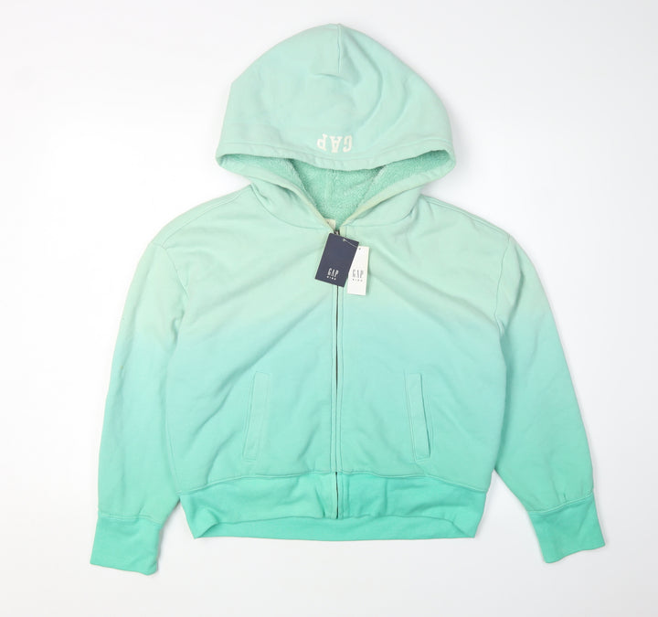 GAP Boys Green Full Zip Hoodie 2XL Eco-friendly