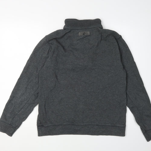 Rocha John Rocha Men's Grey Small Henley Sweatshirt