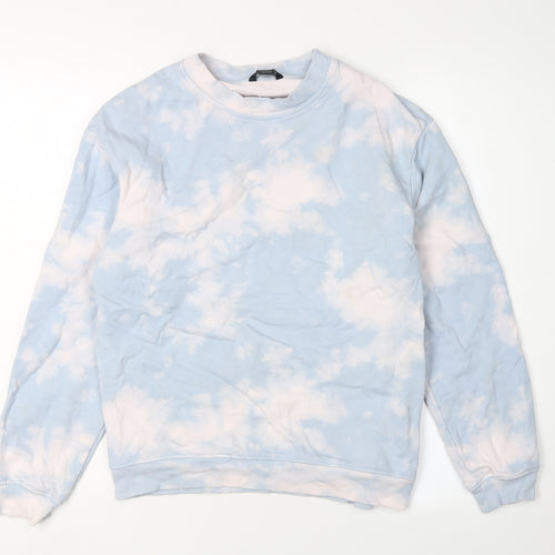 Monki Women's Blue Tie-Dye Sweatshirt XS