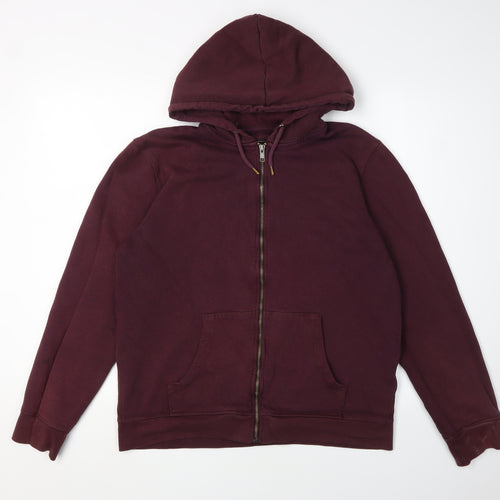 Red Herring Men's Purple Full Zip Hoodie Size L