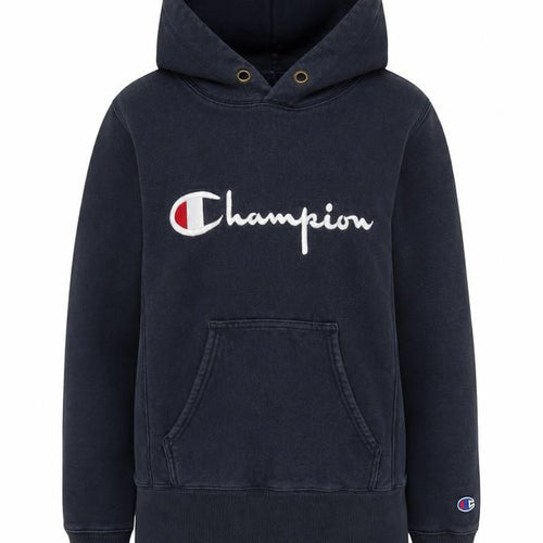 Champion Unisex Black Pullover Hoodie XS
