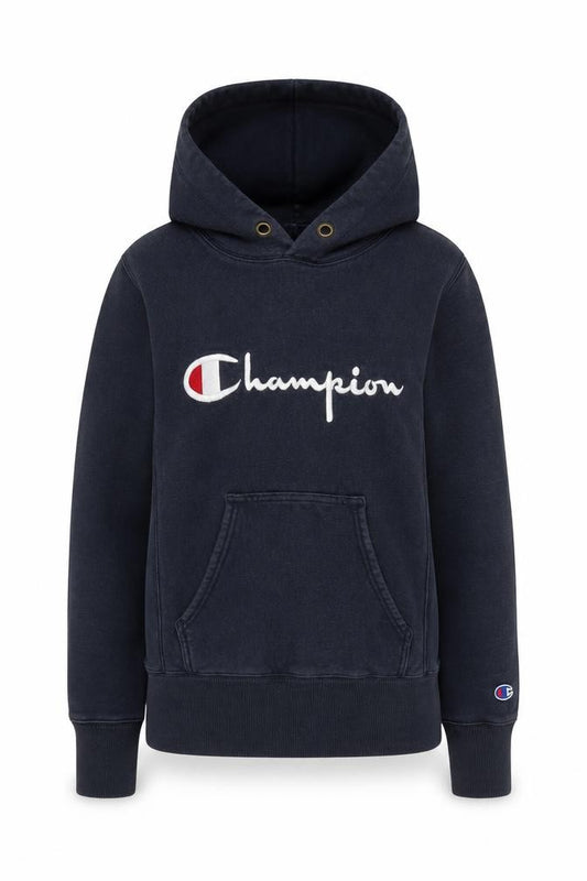 Champion Unisex Black Pullover Hoodie XS
