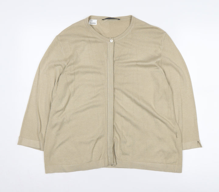 Windsmoor Women's Beige Cardigan L, Lightweight Button