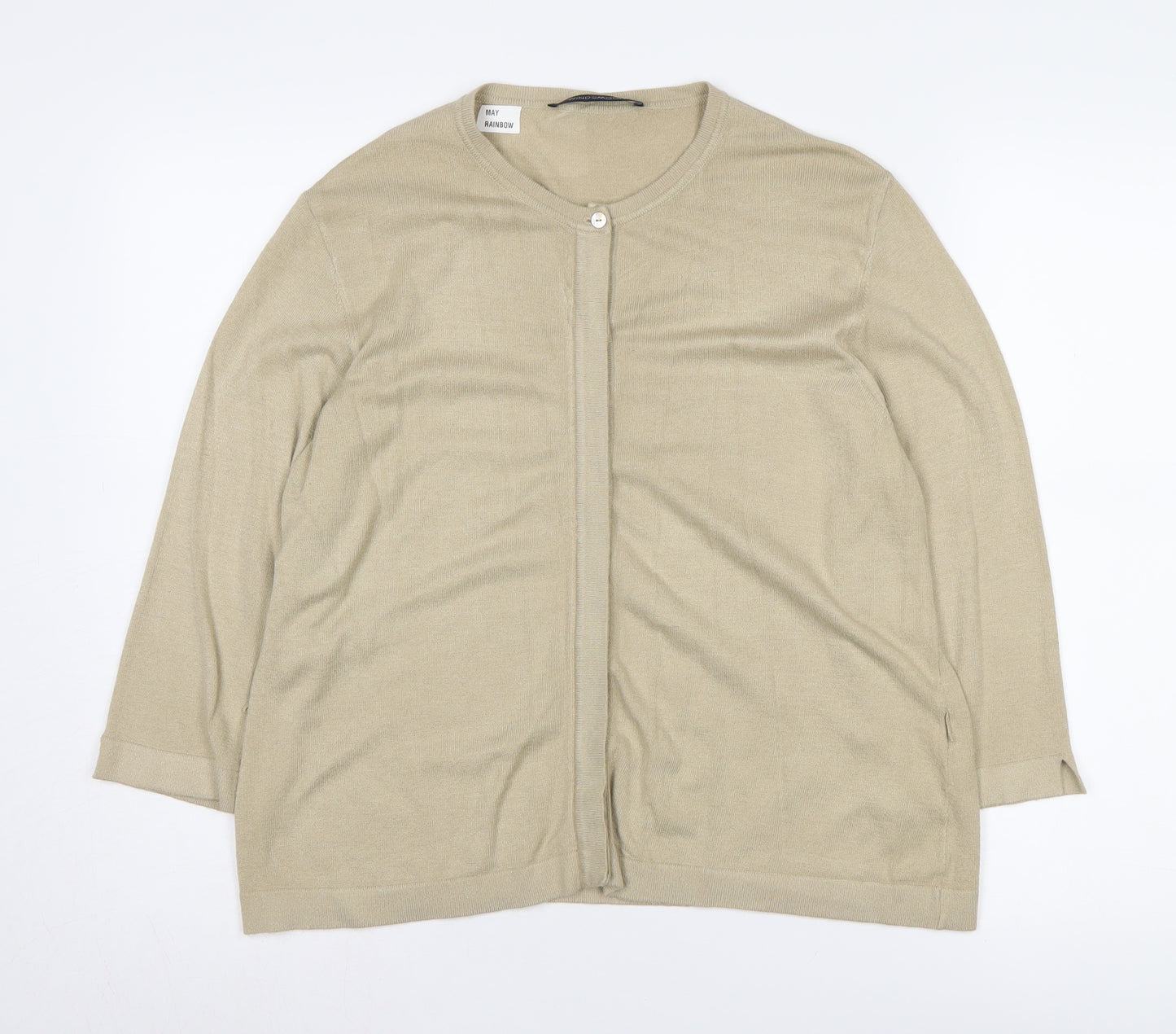 Windsmoor Women's Beige Cardigan L, Lightweight Button
